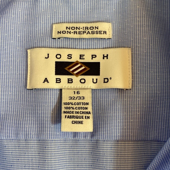 Joseph Abboud - button down shirt. Size 16 (32/33) - Picture 3 of 10